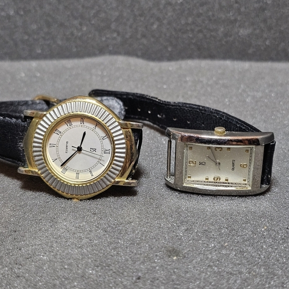 Lot Of 2 Paul Sebastian Unisex Quartz Watch For Parts Or Repair Untested - Picture 1 of 5